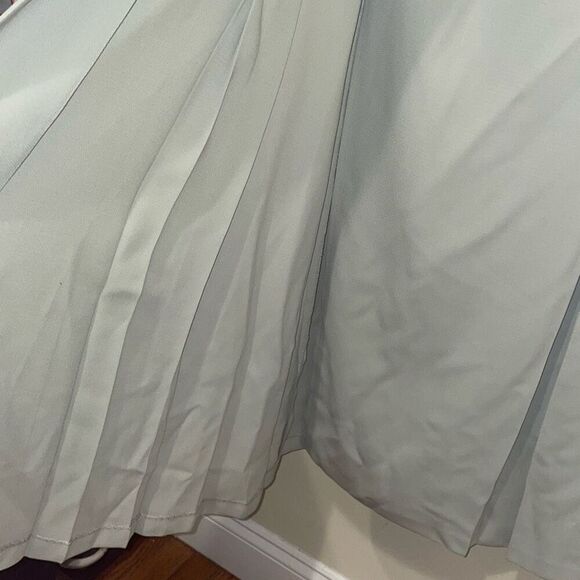 Vintage pin up double breasted button down light green a line dress petites - Picture 12 of 15